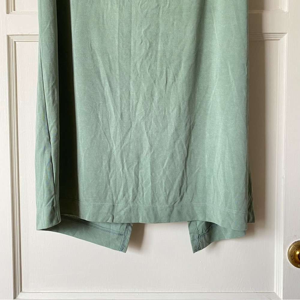 Anthropologie | Junie Twist Front Midi Skirt Green - Picture 10 of 12